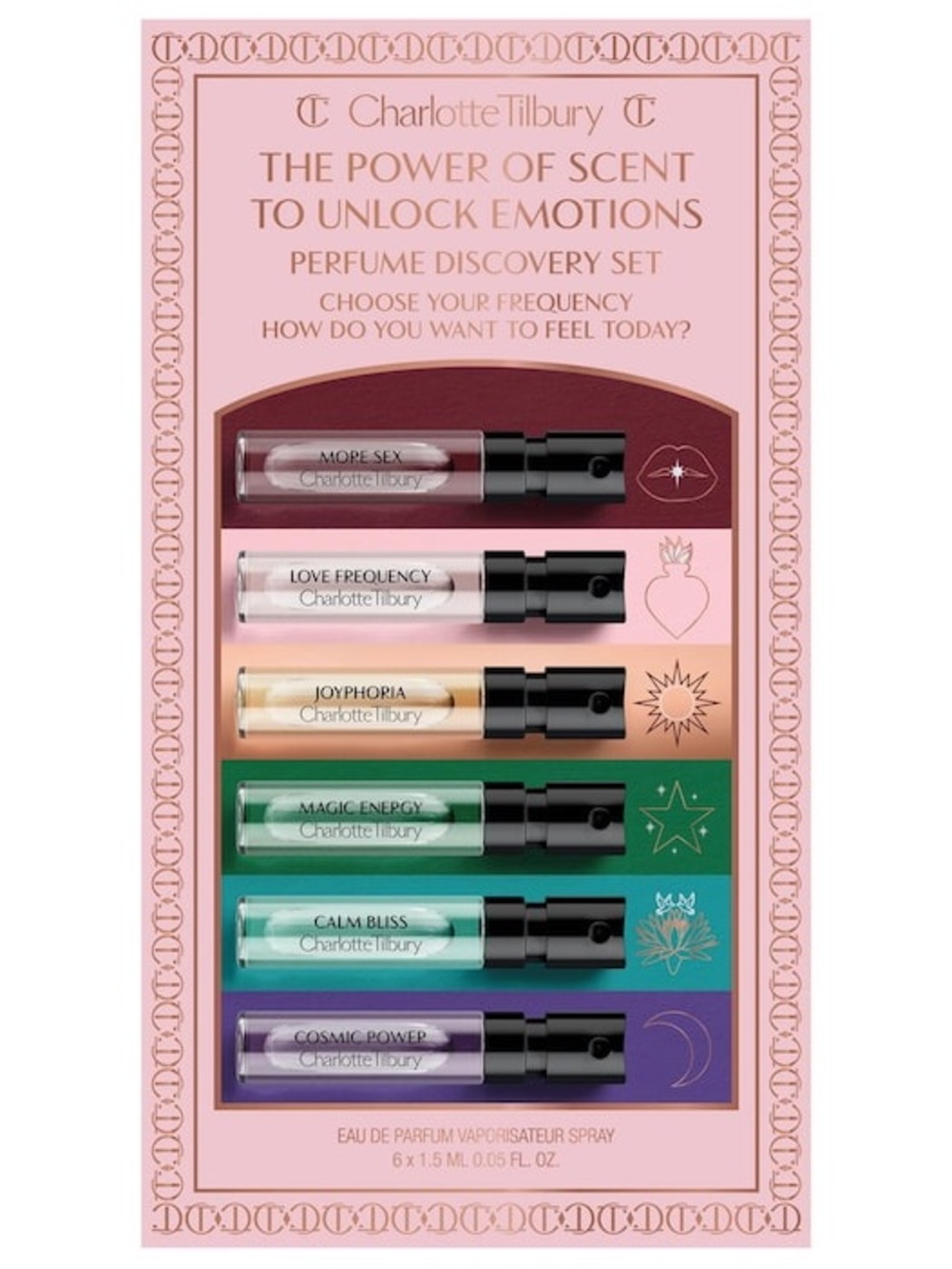 NEW 🌟Charlotte Tilbury Scents That Make You Feel Perfume Discovery Set 6 Vials